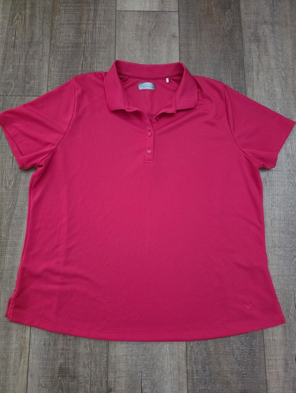Women’s Callaway Short-Sleeve Pink Golf Polo - Size XXL